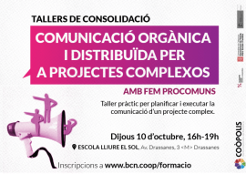 Taller de Comunicació orgànica i distribuïda a Coòpolis