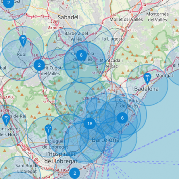 Construction of the Open Network for IoT (XOIC) in Catalonia