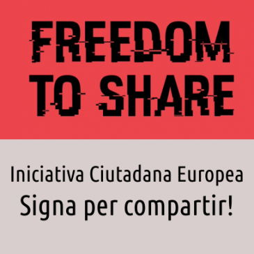 Iniciativa Ciutadana Europea «Freedom to share»