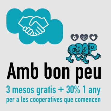 Amb bon peu, per a les cooperatives de nova constitució.