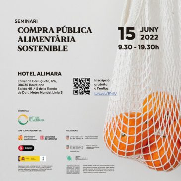 Seminari sobre Compra pública alimentària sostenible amb Justícia Alimentària