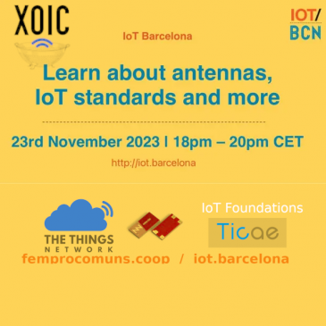 Trobada IoTBcn & TTNcat al Canòdrom, novembre 2023