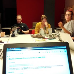Reunió de la comissió procomuns de la XES al maig de 2018
