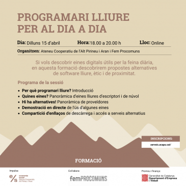 Formació: Programari lliure per al dia a dia