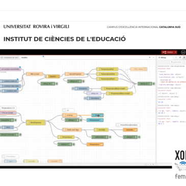 Curs on-line de l’Universitat Rovira i Virigili d’internet de les coses amb xarxa oberta dirigit al professorat.